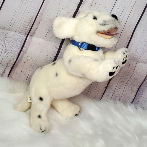 Realistic Dalmatian My Twinn Poseable Pets Collar & Metal Tag 19" Plush Stuffed - Picture 17 of 17